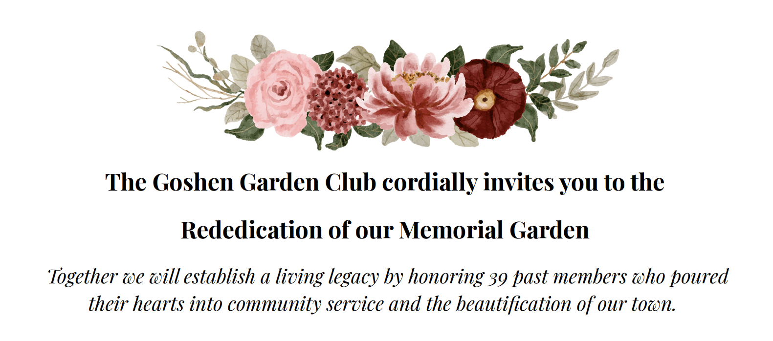 Rededication Invitation